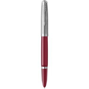 Fountain Pen Burgundy Barrel with Chrome Trim Fine Nib with Black Ink